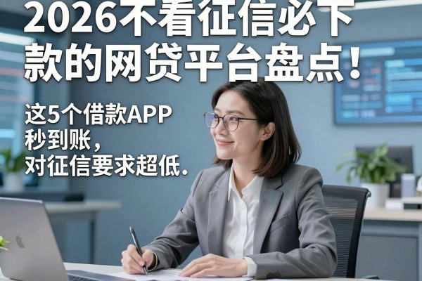 2026不看征信必下款的网贷平台盘点!这5个借款APP秒到账,对征信要求超低