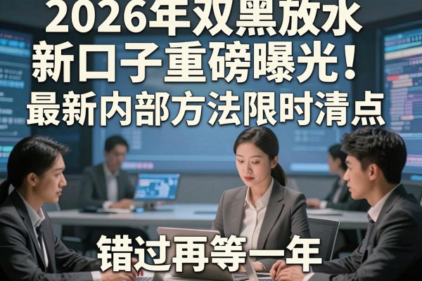 2026年双黑放水新口子重磅曝光!最新内部方法限时清点,错过再等一年!