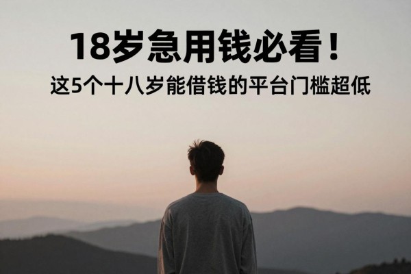 18岁急用钱必看!这5个十八岁能借到钱的平台门槛超低