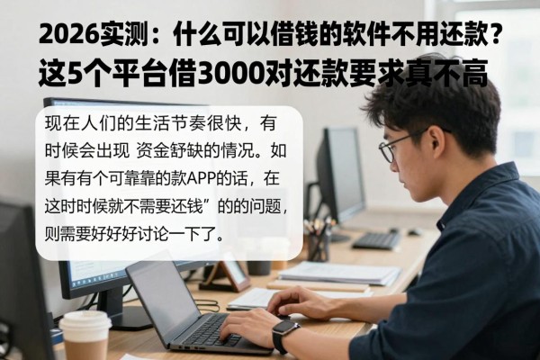 2026实测:什么可以借钱的软件不用还款?这5个平台借3000对还款要求真不高