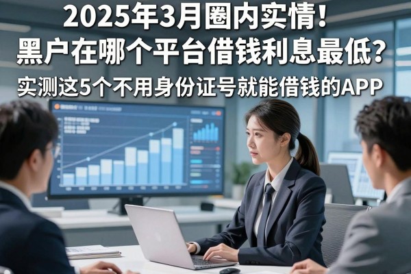 2025年3月圈内实情！黑户在哪个平台借钱利息最低？实测这5个不用身份证号就能借钱的APP