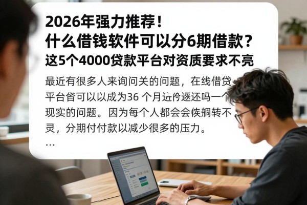 2026年强力推荐！什么借钱软件可以分36期借款？这5个40000贷款平台对资质要求不高