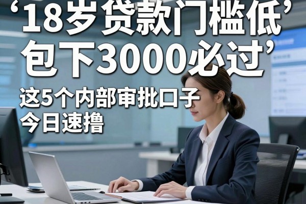 18岁贷款门槛低包下3000必过,这5个内部审批口子今日速撸!