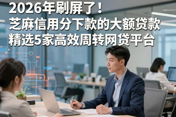 2026年刷屏了！芝麻信用分下款的大额贷款精选5家高效周转网贷平台