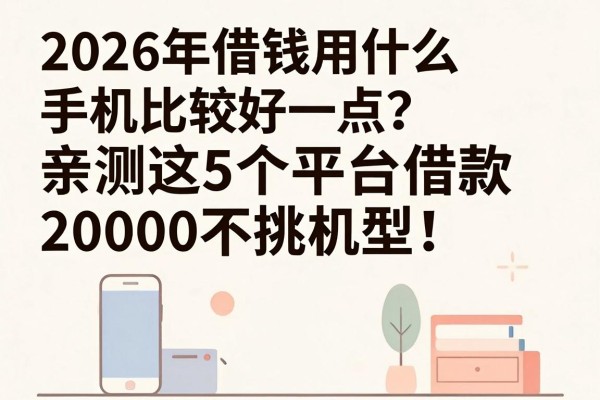 2026年借钱用什么手机比较好一点?亲测这5个平台借款20000不挑机型!