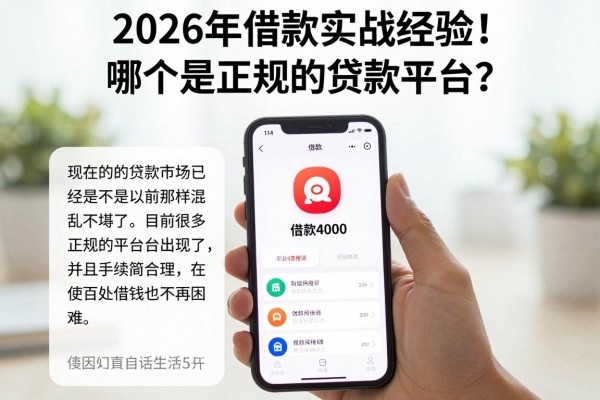 2026年借款实战经验!哪个是正规的贷款平台?隆重归纳5个借款4000、对征信要求不高的APP