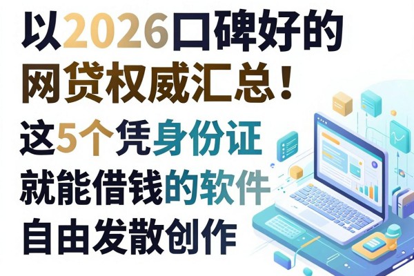 2026口碑好的网贷权威汇总!这5个凭身份证就能借钱的软件速看