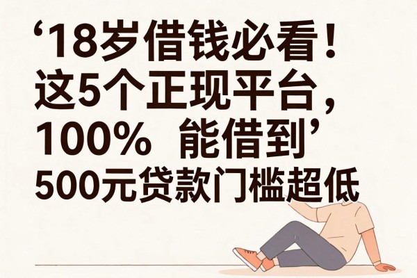 18岁借钱必看！这5个正规平台100%能借到，500元贷款门槛超低
