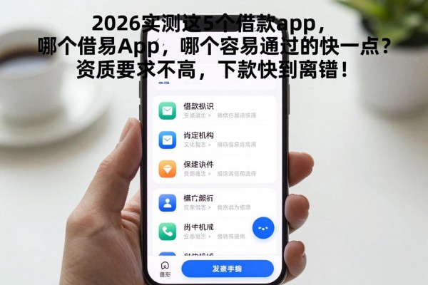 2026实测这5个借款app,哪个容易通过的快一点?资质要求不高,下款快到离谱!