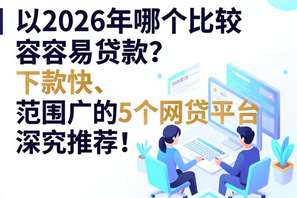 2026年哪个比较容易贷款?下款快、范围广的5个网贷平台深究推荐!
