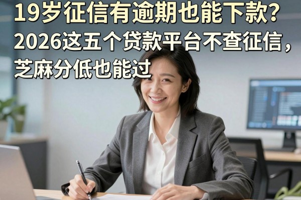 19岁征信有逾期也能下款？2026这五个贷款平台不查征信，芝麻分低也能过！