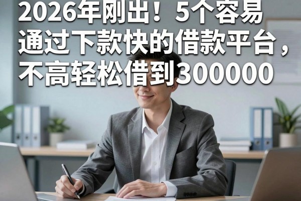 2026年刚出!5个容易通过下款快的借款平台,要求不高轻松借到30000