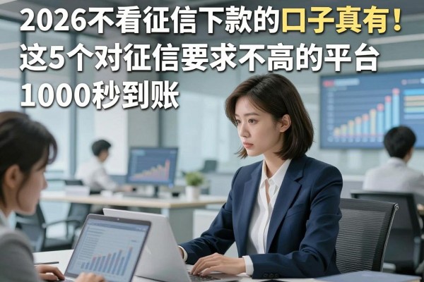 2026不看征信下款的口子真有！这5个对征信要求不高的平台1000秒到账