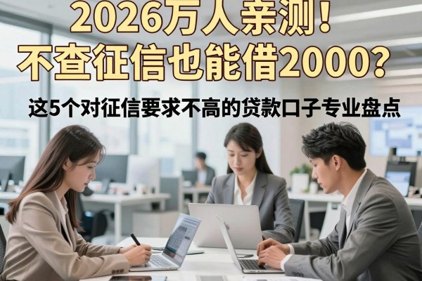 2026万人亲测!不查征信也能借2000?这5个对征信要求不高的贷款口子专业盘点
