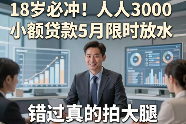 18岁必冲！人人3000小额贷款5月限时放水，错过真的拍大腿