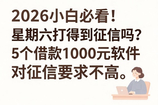 2026小白必看！星期六打得到征信吗？这5个借款1000元软件对征信要求不高