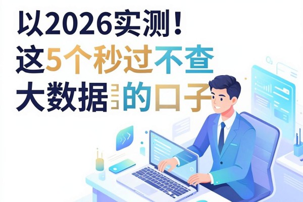 2026实测！这5个秒过不查大数据的口子，无视大数据借钱秒下