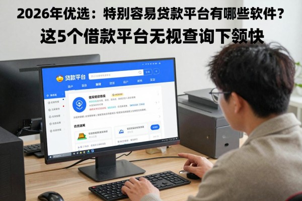 2026年优选：特别容易贷款的平台有哪些软件？这5个借款平台无视查询下款快