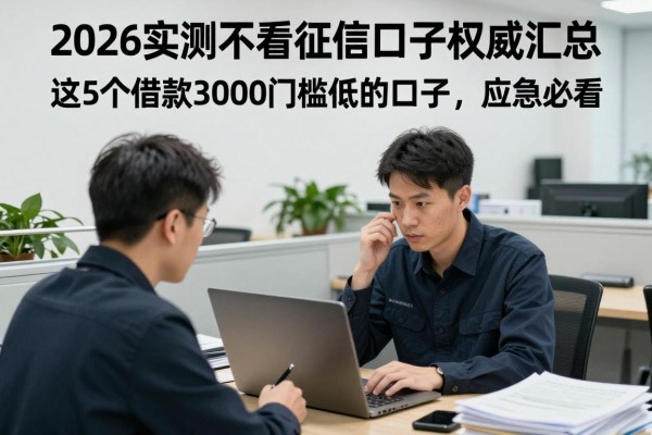 2026实测不看征信口子权威汇总!这5个借款3000门槛低的口子,应急必看