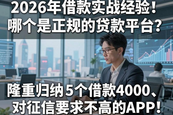 2026年借款实战经验！哪个是正规的贷款平台？隆重归纳5个借款4000、对征信要求不高的APP