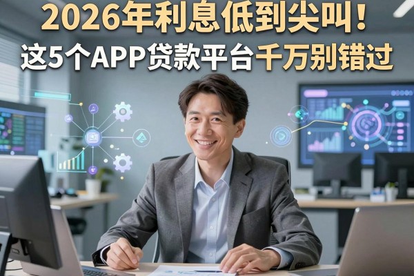 2026年利息低到尖叫!这5个APP贷款平台千万别错过