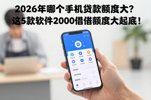 2026年哪个手机贷款额度大?这5款软件2000借款额度大起底!