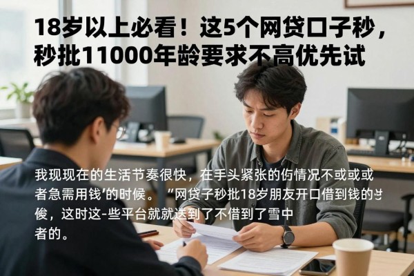 18岁以上必看!这5个网贷口子秒批,借款1000年龄要求不高优先试