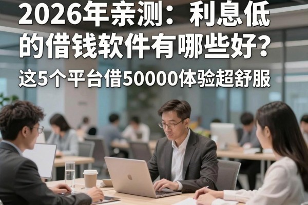 2026年亲测：利息低的借钱软件有哪些好？这5个平台借50000体验超舒服
