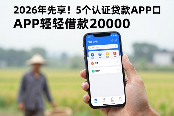 2026年先享!5个认证贷款APP的口子大公开,轻松借款20000