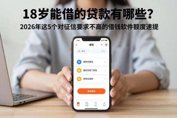18岁能借的贷款有哪些?2026年这5个对征信要求不高的借钱软件额度速提