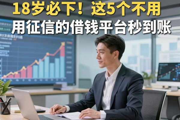 18岁必下!这5个不用征信的借钱平台秒到账,黑户也能拿