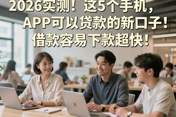 2026实测！这5个手机APP可以贷款的新口子，借款容易下款超快！
