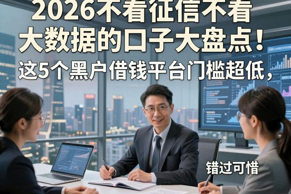 2026不看征信不看大数据的口子大盘点!这5个黑户借钱平台门槛超低,错过可惜