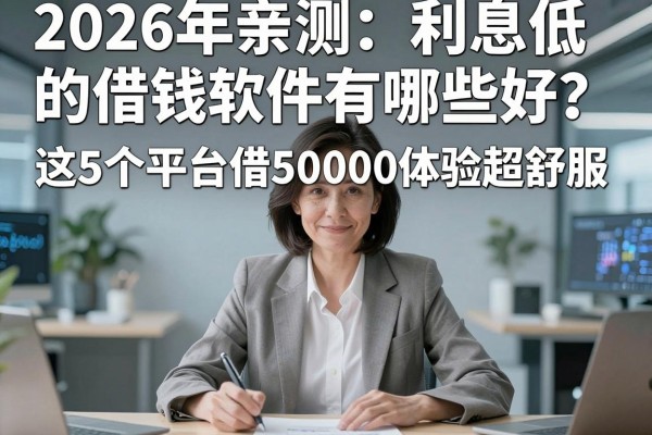2026年亲测：利息低的借钱软件有哪些好？这5个平台借50000体验超舒服