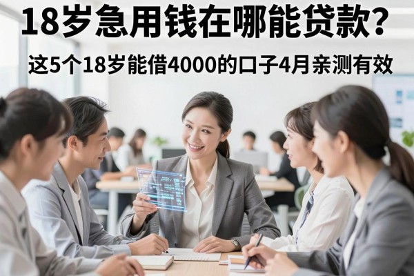 18岁急用钱在哪能贷款？这5个18岁能借4000的口子4月亲测有效