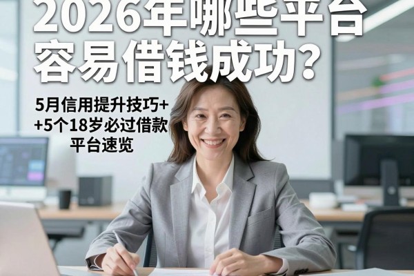 2026年哪些平台容易借钱成功？5月信用提升技巧+5个18岁必过借款平台速览