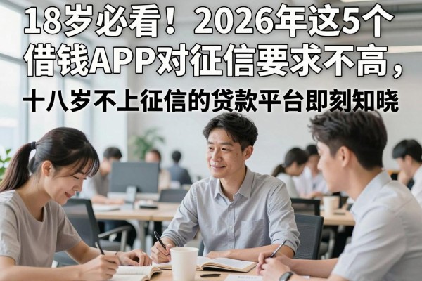 18岁必看!2026年这5个借钱APP对征信要求不高,十八岁不上征信的贷款平台即刻知晓