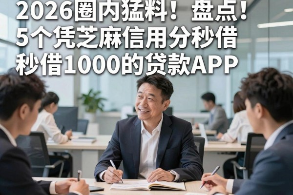 2026圈内猛料！盘点5个凭芝麻信用分秒借1000的贷款APP