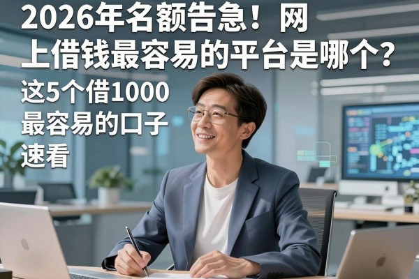 2026年名额告急！网上借钱最容易的平台是哪个？这5个借1000最容易的口子速看
