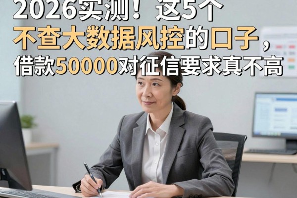 2026实测！这5个不查大数据风控的口子，借款50000对征信要求真不高