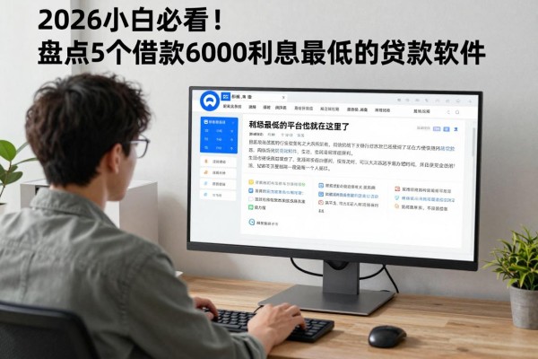 2026小白必看!盘点5个借款6000利息最低的贷款软件,利息最低的平台都在这里了