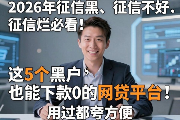 2026年征信黑、征信不好、征信烂必看!这5个黑户也能下款3000的网贷平台,用过都夸方便