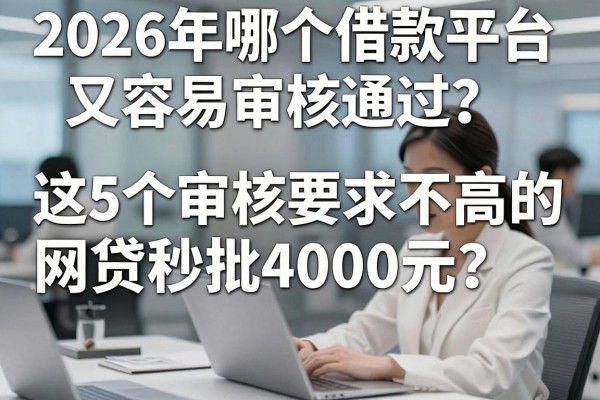 2026年哪个借款平台又容易审核通过？这5个审核要求不高的网贷秒批4000元，理性选择！