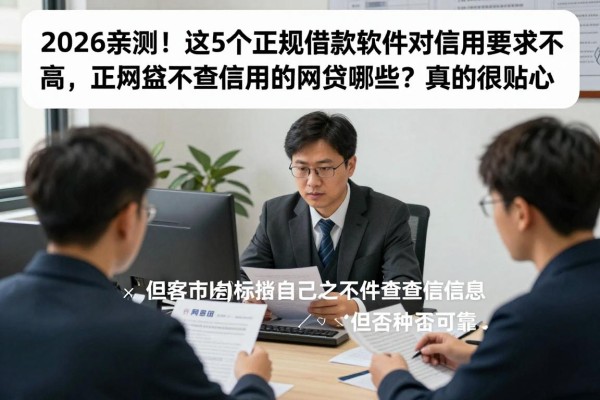 2026亲测！这5个正规借款软件对信用要求不高，正规网贷不查信用的网贷有哪些？真的很贴心