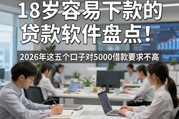 18岁容易下款的贷款软件盘点！2026年这五个口子对5000借款要求不高