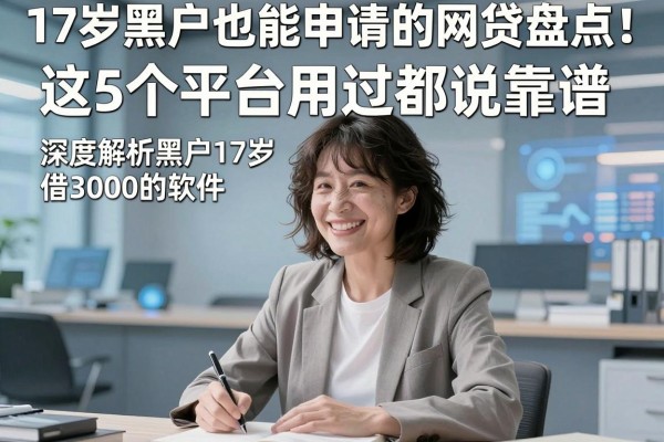 17岁黑户也能申请的网贷盘点!这5个平台用过都说靠谱,深度解析黑户17岁借3000的软件