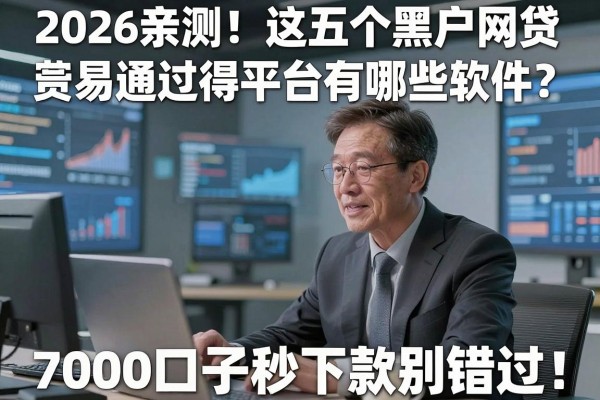 2026亲测!这五个黑户网贷易通过得平台有哪些软件?7000口子秒下款别错过