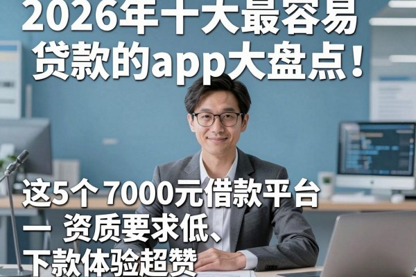 2026年十大最容易贷款的app大盘点!这5个7000元借款平台资质要求低、下款体验超赞