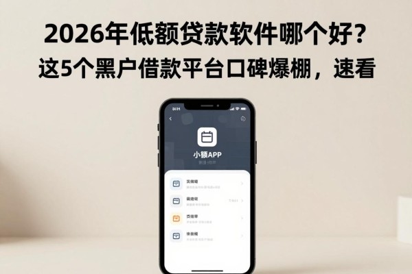 2026年低额贷款软件哪个好?这5个黑户借款平台口碑爆棚,速看!
