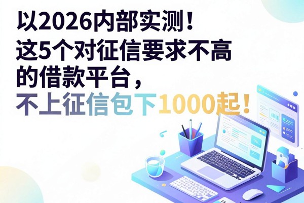 2026内部实测！这5个对征信要求不高的借款平台，不上征信包下1000起！
